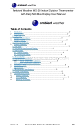 Ambient Weather WS-28 Manuel de l'utilisateur