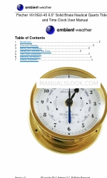 Ambient Weather Fischer 1606GU-45 Manual do utilizador
