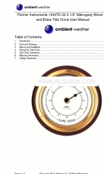 Ambient Weather Fischer Instruments 1434TD-22 Manual del usuario