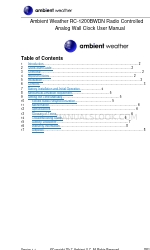 Ambient Weather RC-1200BWDN Panduan Pengguna