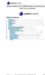 Ambient Weather RC-1200WBA Manual do utilizador