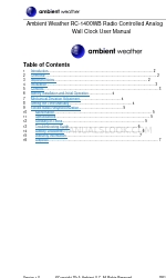 Ambient Weather RC-1400WB Manual do utilizador
