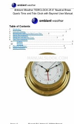 Ambient Weather TIDECLOCK-25 Manual do utilizador