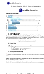 Ambient Weather WS-03 Panduan Memulai Cepat