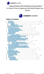 Ambient Weather WS-23 Kullanıcı Kılavuzu