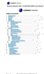 Ambient Weather ADVENTURER WR-112 Panduan Pengguna
