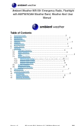 Ambient Weather WR-091 Panduan Pengguna