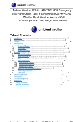 Ambient Weather WR-111 ADVENTURER Panduan Pengguna