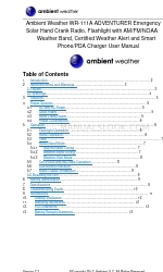 Ambient Weather WR-111A ADVENTURER Panduan Pengguna