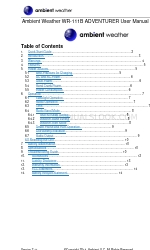 Ambient Weather WR-111B ADVENTURER Panduan Pengguna