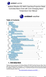 Ambient Weather RC-8465 Kullanıcı Kılavuzu