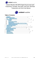 Ambient Weather WS-DP02 Kullanıcı Kılavuzu