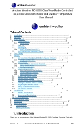 Ambient Weather RC-8365 Kullanıcı Kılavuzu