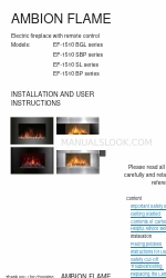 AMBION FLAME EF-1510 BGL series Installatie- en gebruikershandleiding