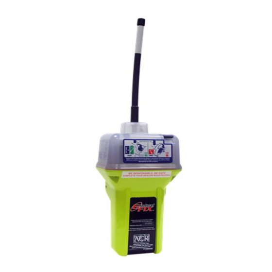 ACR Electronics 406 EPIRB, NOAA Manuale di supporto al prodotto