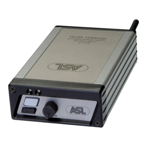 ASL INTERCOM WS-19 Посібник користувача