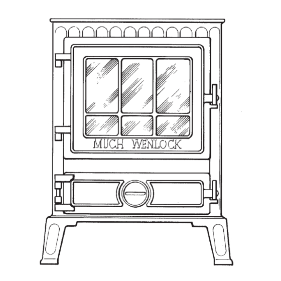 Coalbrookdale Much Wenlock Stove Operating Instructions Manual