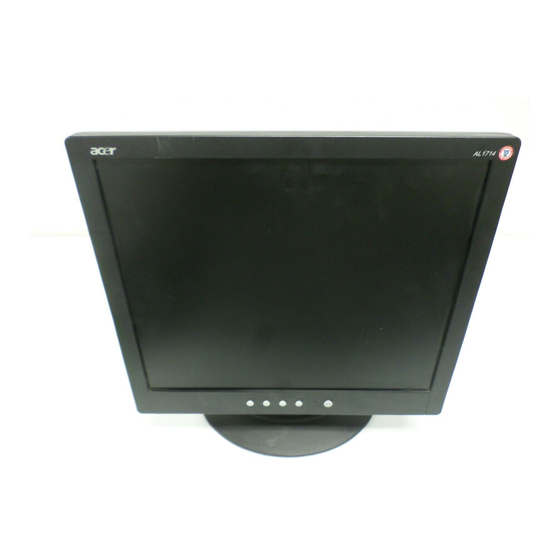 Acer AL1714 Panduan Servis