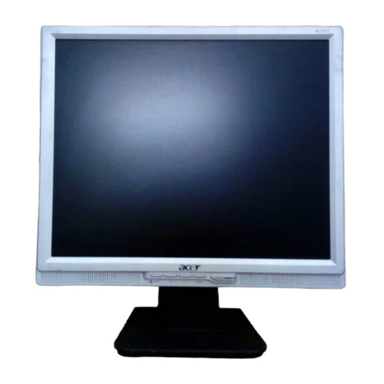 Acer AL1717avw Manuale