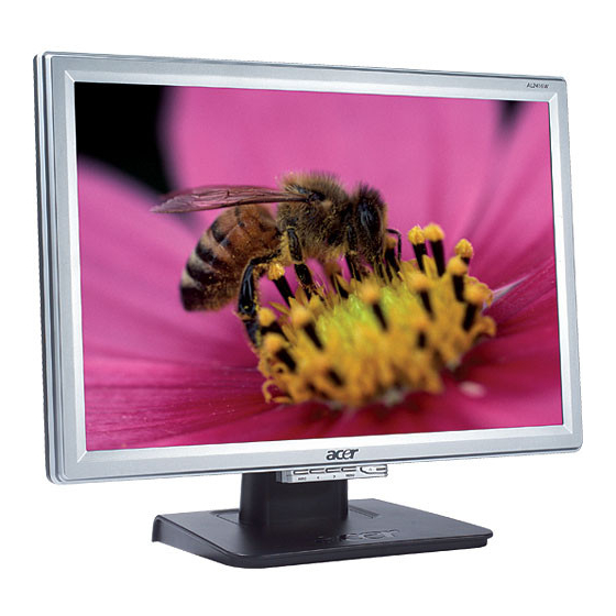 Acer AL2416W Manuale d'uso