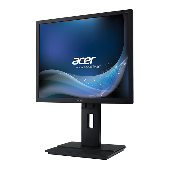 Acer B196L Manuel de l'utilisateur