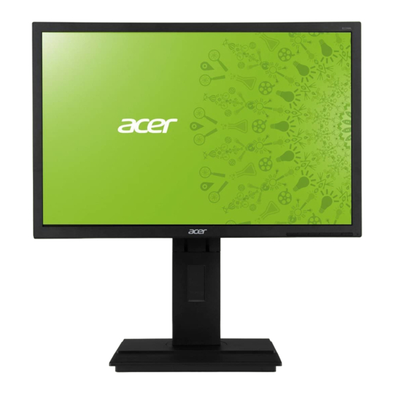 Acer B223WB Panduan Pengguna