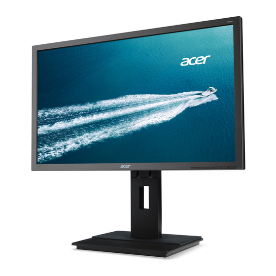 Acer B246HL 수명 주기 확장 매뉴얼