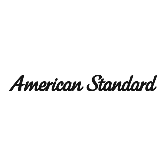 American Standard 1340 Series 설치 지침