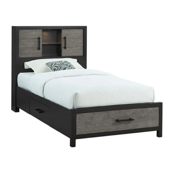 Bob's Furniture FUSION TWIN STORAGE BED Instruções de montagem