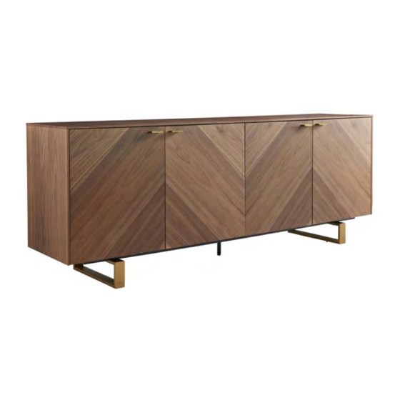 Euro Style Alvarado Sideboard 조립 지침 매뉴얼