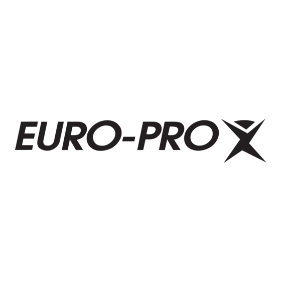 Euro-Pro EP603 Owner's Manual