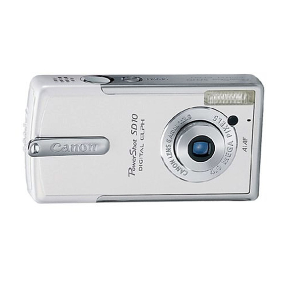 Canon Digital IXUS i Powershot SD10 Manuale