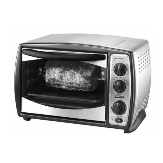 Euro-Pro TOASTER OVEN WITH ROTISSERIE K4245 Kullanıcı El Kitabı