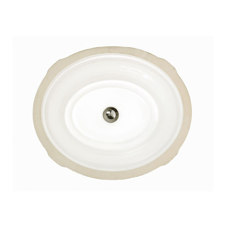 American Standard Tudor Undercounter Sink 0632.000 Spezifikationsblatt