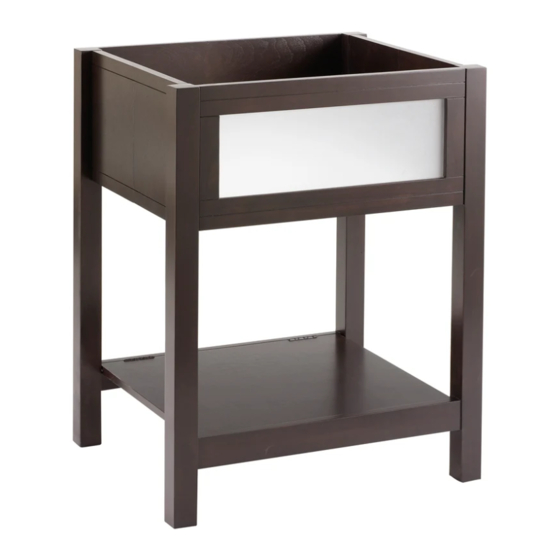 American Standard 9380.000 Cambridge Console Table Manual de instruções de montagem e instalação