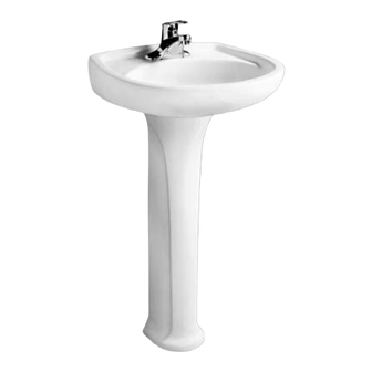 American Standard Colony Pedestal Sink 0113.411 Технические характеристики