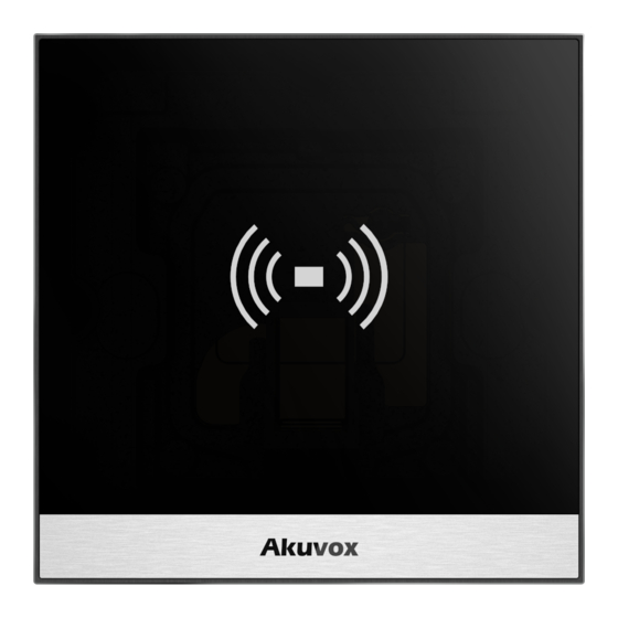 Akuvox A01X Hızlı Kılavuz