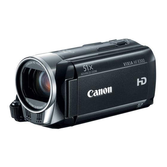 Canon VIXIA HF R300 지침