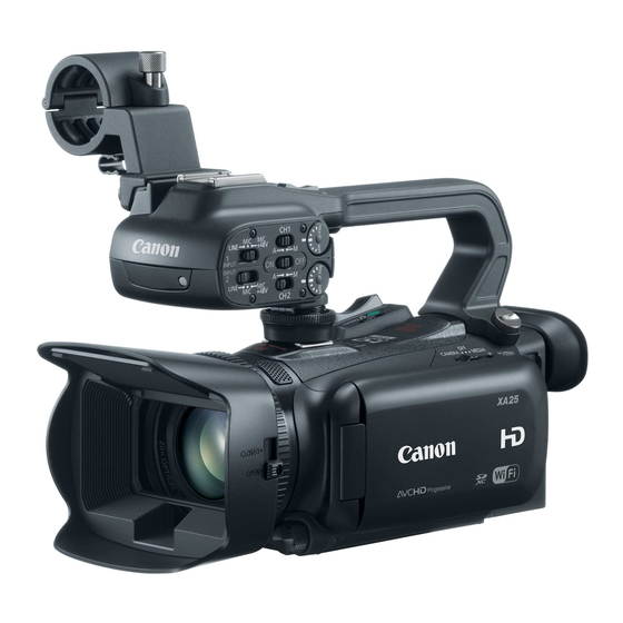 Canon XA25 Посібник з підключення