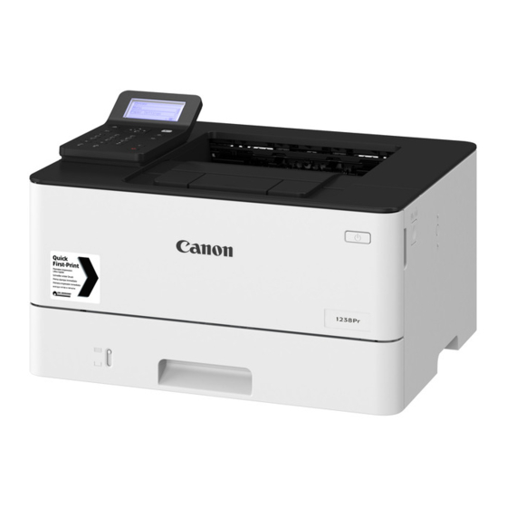 Canon 1238P Manuale di configurazione e funzionamento rapido