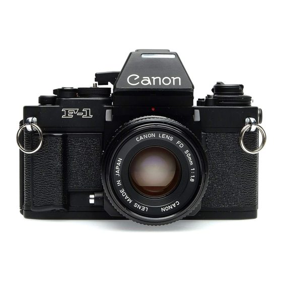 Canon F-1 Gebruiksaanwijzing