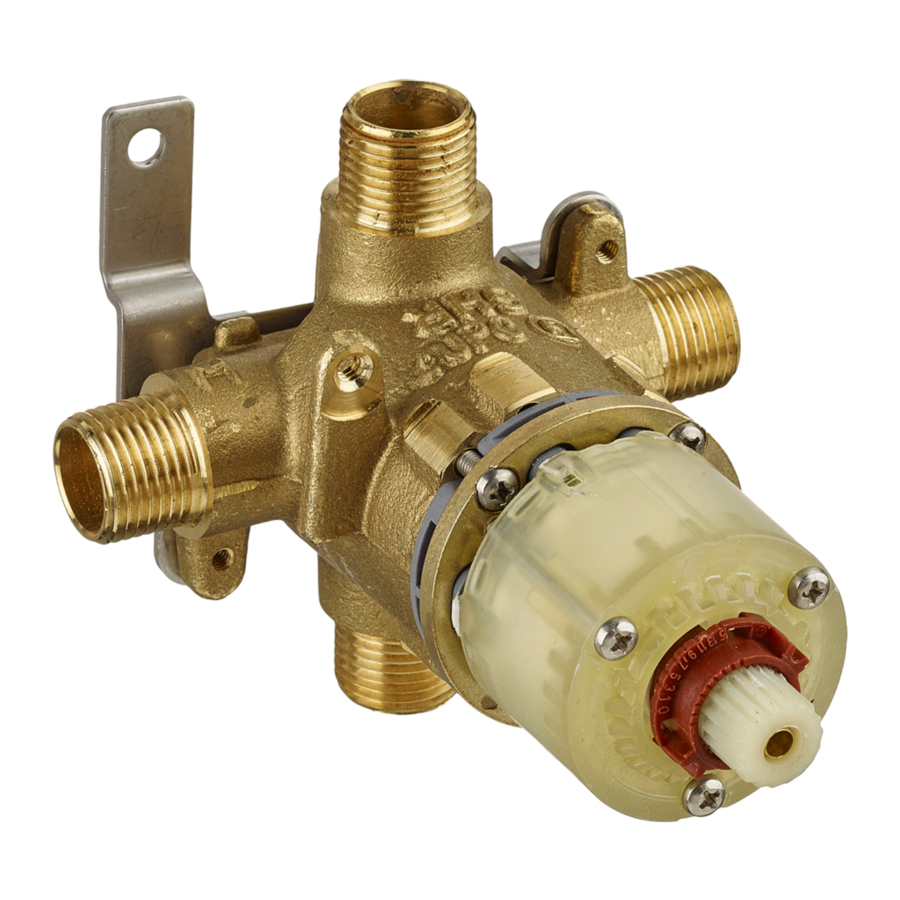 American Standard Pressure Balance Bath/Shower Temperature Control Valve R110 Specification Sheet