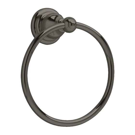 American Standard Robe Hook/ Towel Ring, Towel Bar 8040.210 インストレーション・インストラクション