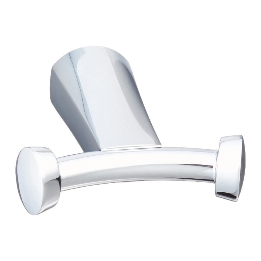 American Standard Single Robe Hook 7010.211 Istruzioni per l'installazione