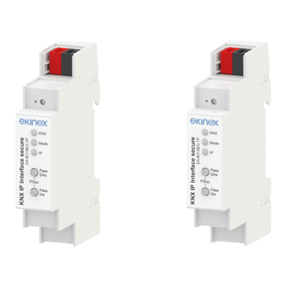 Ekinex EK-IE1-SEC-TP Instruções de montagem