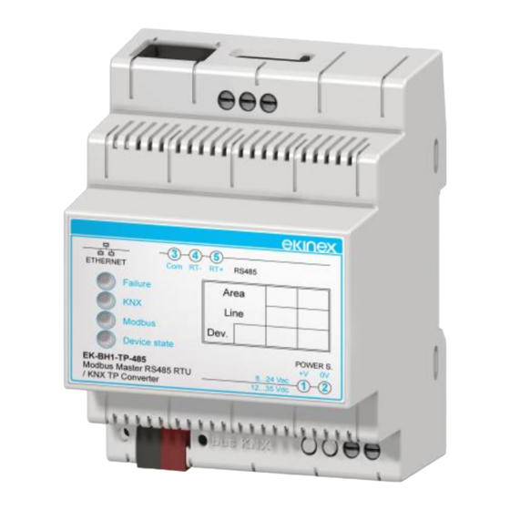 Ekinex EK-BH1-TP-485 Manual