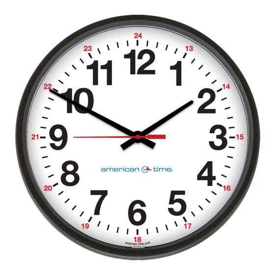 American Time Wi-Fi Battery Analog Clock Manuale di installazione rapida