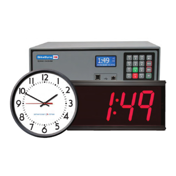 American Time SiteSync IQ Manuale di installazione e funzionamento