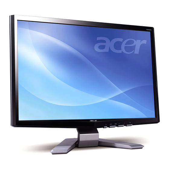 Acer X203Hbd 사용자 설명서