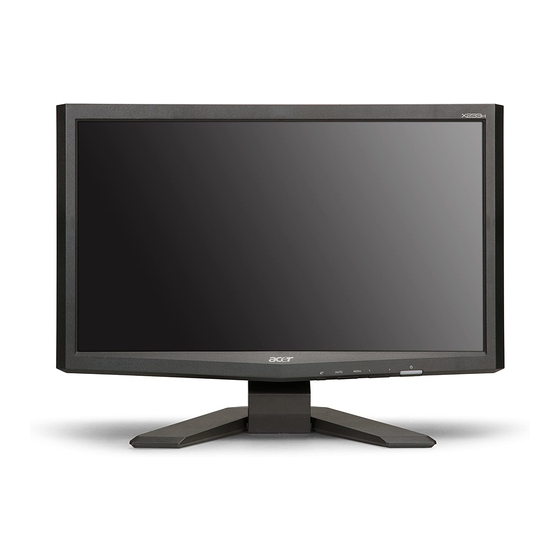 Acer X233H - Bid LCD Monitor Benutzerhandbuch